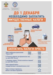 ☝️ Имущественные налоги за 2024 год нужно оплатить до 1 декабря. 