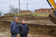 Контролируется ход строительных работ в х. Северокубанском.