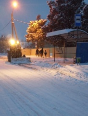 Снег идет, работа продолжается