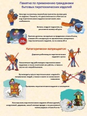 🎆📢 Памятка по безопасному применению бытовых пиротехнических изделий 📢🎆