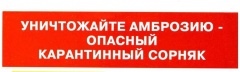 Памятка по борьбе с амброзией ПОЛЫННОЛИСТНОЙ.
